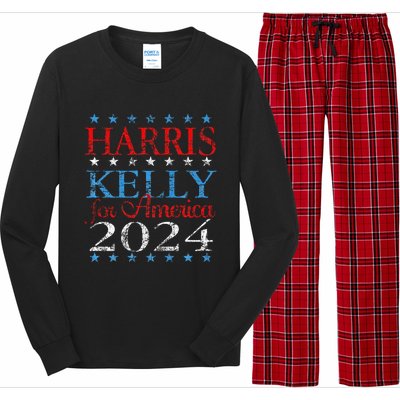 Harris Kelly For America 2024 Kamala Harris Mark Kelly Long Sleeve Pajama Set