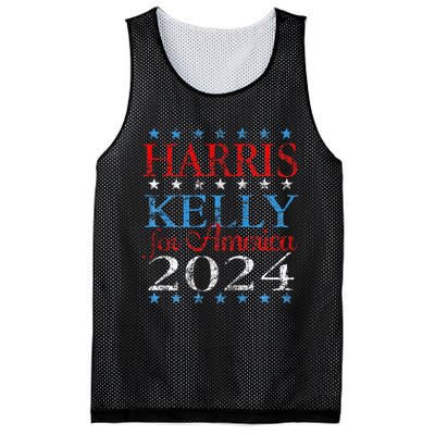 Harris Kelly For America 2024 Kamala Harris Mark Kelly Mesh Reversible Basketball Jersey Tank