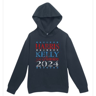 Harris Kelly For America 2024 Kamala Harris Mark Kelly Urban Pullover Hoodie