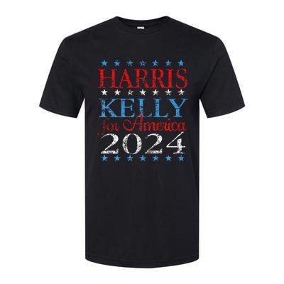 Harris Kelly For America 2024 Kamala Harris Mark Kelly Softstyle CVC T-Shirt