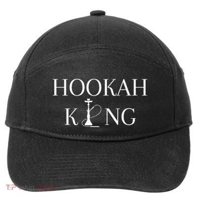 Hookah King Funny Shisha Lover 7-Panel Snapback Hat