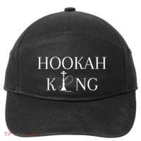 Hookah King Funny Shisha Lover 7-Panel Snapback Hat