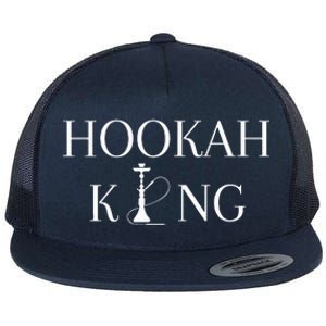 Hookah King Funny Shisha Lover Flat Bill Trucker Hat