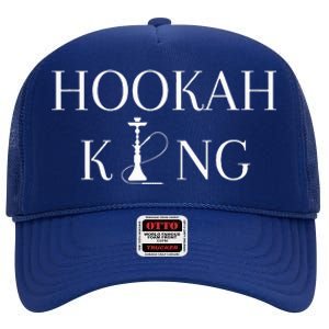 Hookah King Funny Shisha Lover High Crown Mesh Back Trucker Hat