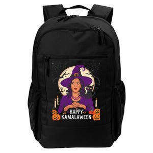 Happy Kamalaween Funny Halloween Kamala Harris Witchy Cat Daily Commute Backpack