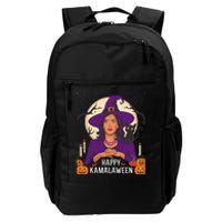 Happy Kamalaween Funny Halloween Kamala Harris Witchy Cat Daily Commute Backpack