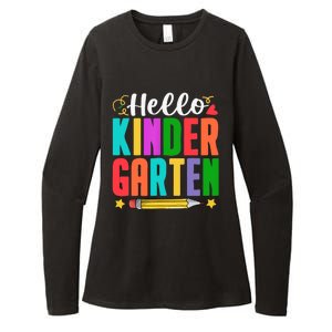 Hello Kindergarten First Day Of School Teachers Students Womens CVC Long Sleeve Shirt