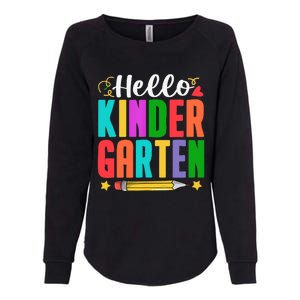 Hello Kindergarten First Day Of School Teachers Students Womens California Wash Sweatshirt