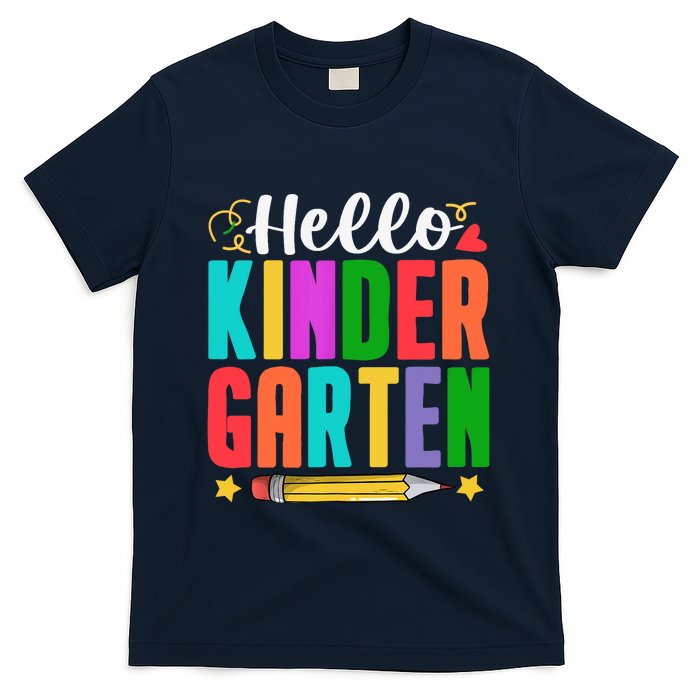 Hello Kindergarten First Day Of School Teachers Students T-Shirt