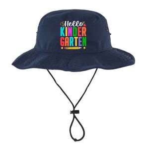 Hello Kindergarten First Day Of School Teachers Students Legacy Cool Fit Booney Bucket Hat