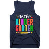 Hello Kindergarten First Day Of School Teachers Students Tank Top