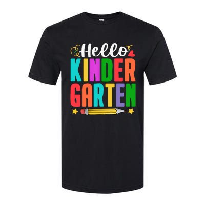 Hello Kindergarten First Day Of School Teachers Students Softstyle CVC T-Shirt