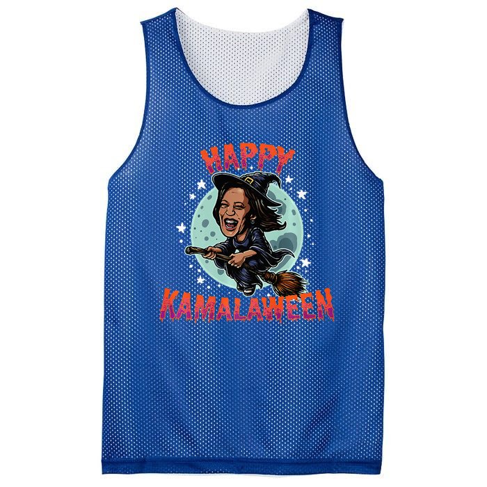 Happy Kamalaween Funny Kamala Harris 2024 Halloween Witch Mesh Reversible Basketball Jersey Tank