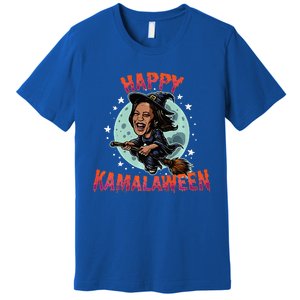 Happy Kamalaween Funny Kamala Harris 2024 Halloween Witch Premium T-Shirt