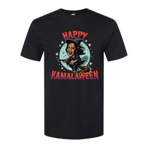 Happy Kamalaween Funny Kamala Harris 2024 Halloween Witch Softstyle CVC T-Shirt