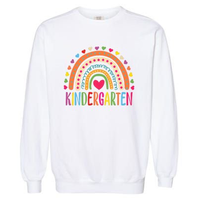 Hello Kindergarten Grade Kindergarten Teacher 1st Day Of School Back To School Garment-Dyed Sweatshirt