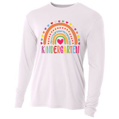 Hello Kindergarten Grade Kindergarten Teacher 1st Day Of School Back To School Cooling Performance Long Sleeve Crew