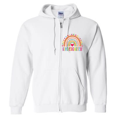 Hello Kindergarten Grade Kindergarten Teacher 1st Day Of School Back To School Full Zip Hoodie