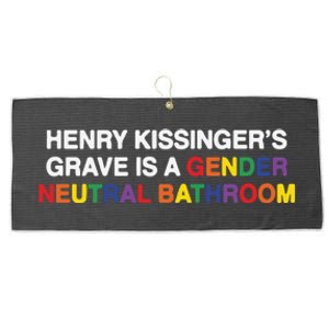 Henry Kissinger’S Grave Is A Gender Neutral Bathroom Large Microfiber Waffle Golf Towel