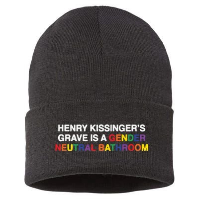 Henry Kissinger’S Grave Is A Gender Neutral Bathroom Sustainable Knit Beanie