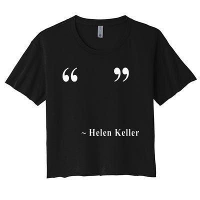 Helen Keller Women's Crop Top Tee