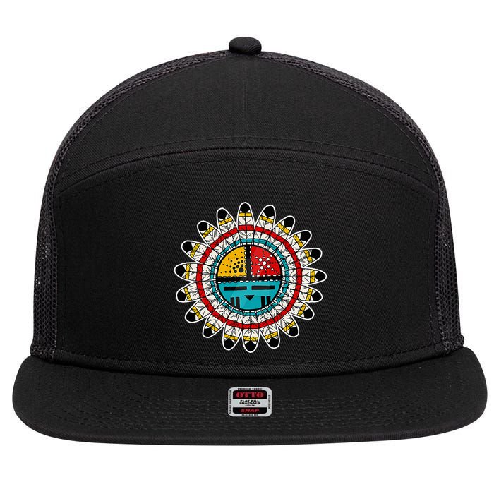 Hopi Kachina 7 Panel Mesh Trucker Snapback Hat