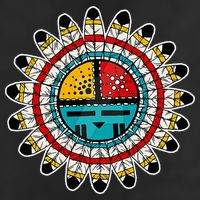 Hopi Kachina 7 Panel Mesh Trucker Snapback Hat