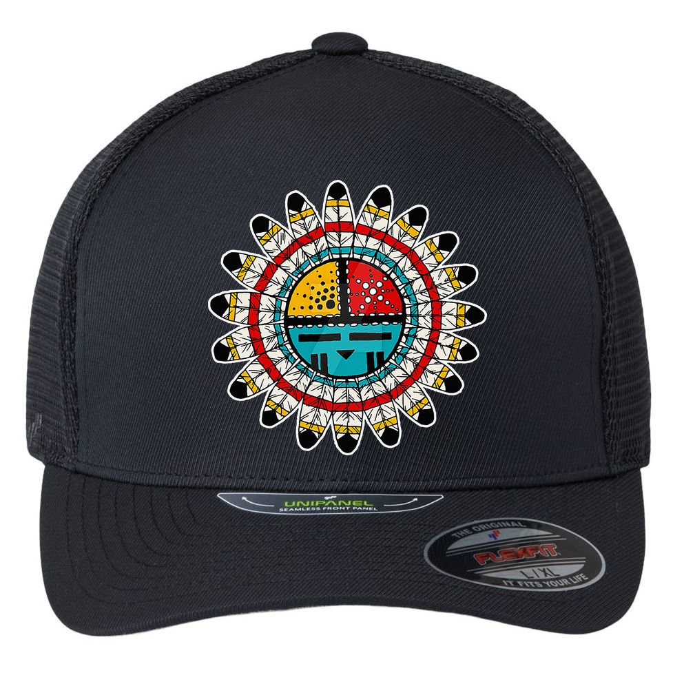 Hopi Kachina Flexfit Unipanel Trucker Cap