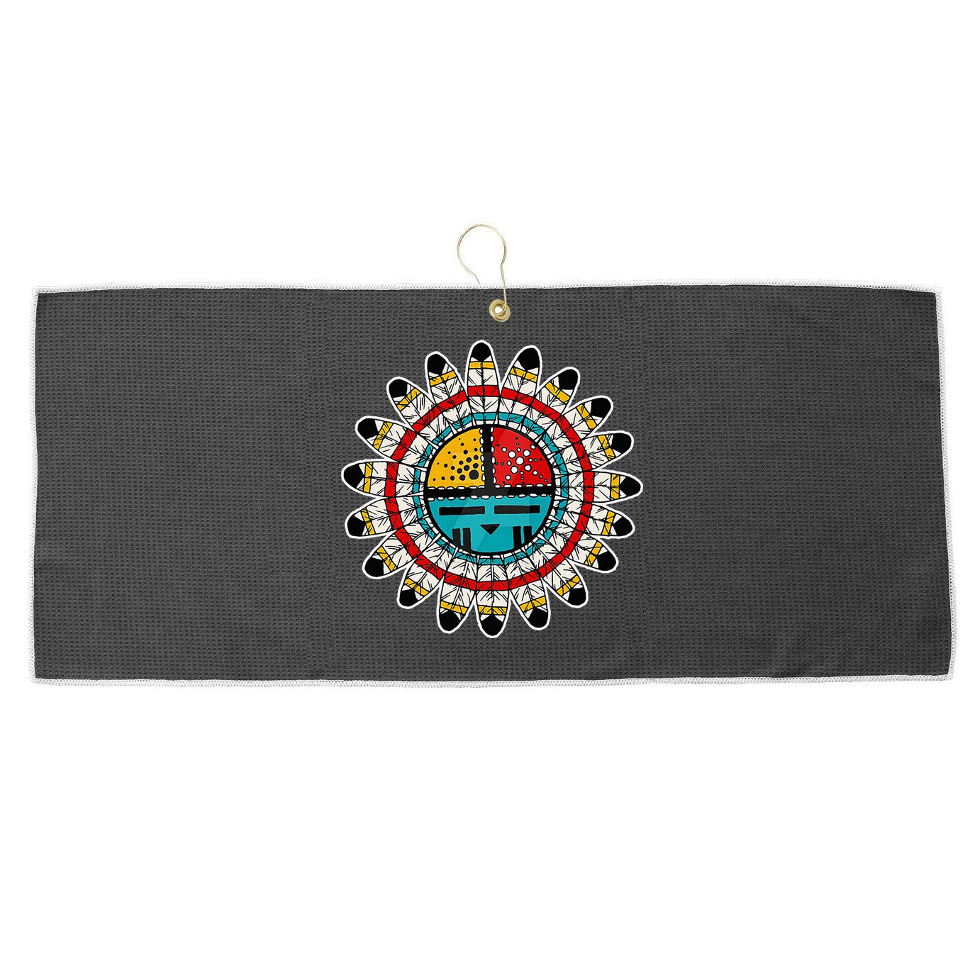 Hopi Kachina Large Microfiber Waffle Golf Towel