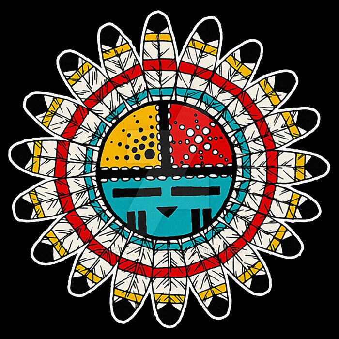 Hopi Kachina Cropped Pullover Crew