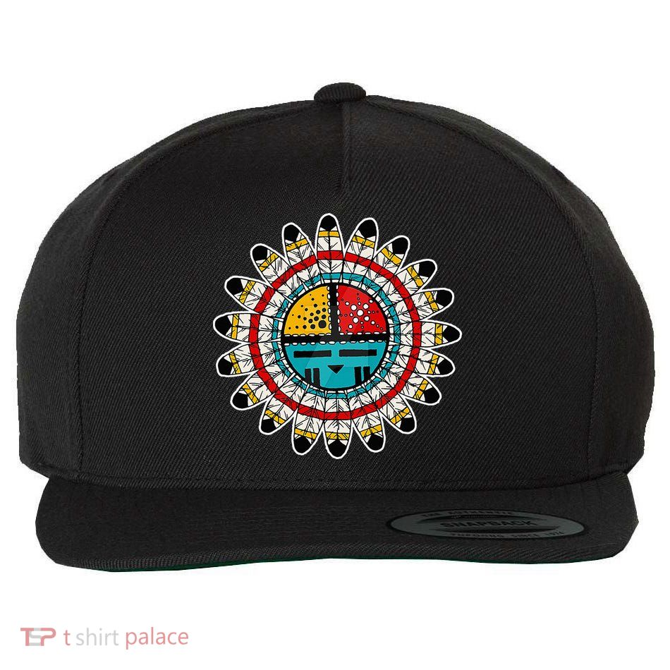 Hopi Kachina Wool Snapback Cap