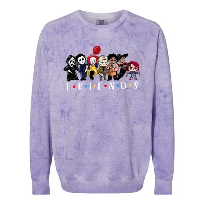 Halloween Killers Horror Movie Horror Characters Friends Colorblast Crewneck Sweatshirt