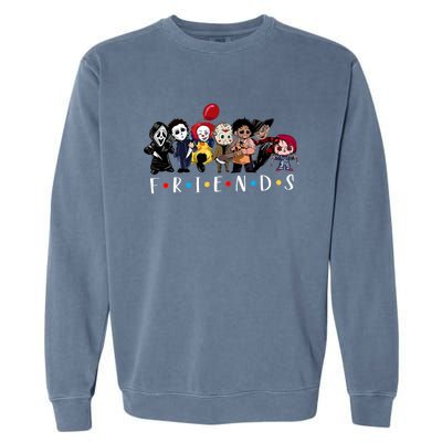 Halloween Killers Horror Movie Horror Characters Friends Garment-Dyed Sweatshirt