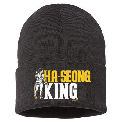 Haseong Kim Haseong King San Diego Basebal Sustainable Knit Beanie