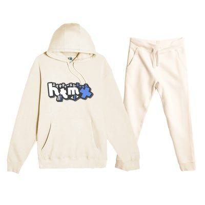 Htmx Katakana Premium Hooded Sweatsuit Set