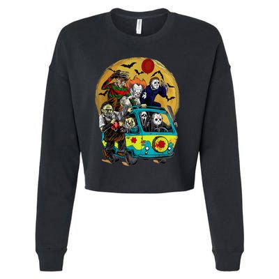 Halloween Killers Horror Movie Horror Characters Halloween Cropped Pullover Crew