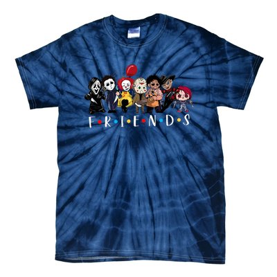 Halloween Killers Horror Movie Horror Characters Friends Tie-Dye T-Shirt