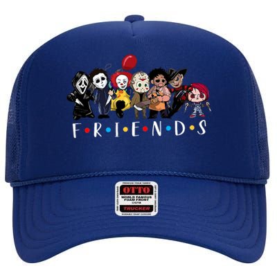 Halloween Killers Horror Movie Horror Characters Friends High Crown Mesh Back Trucker Hat