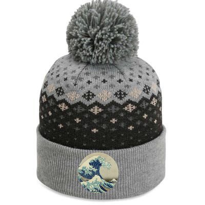 Hokusai Kaiju The Baniff Cuffed Pom Beanie