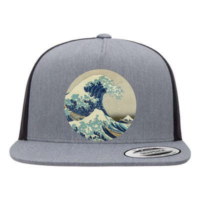 Hokusai Kaiju Flat Bill Trucker Hat