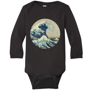 Hokusai Kaiju Baby Long Sleeve Bodysuit