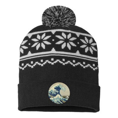 Hokusai Kaiju USA-Made Snowflake Beanie