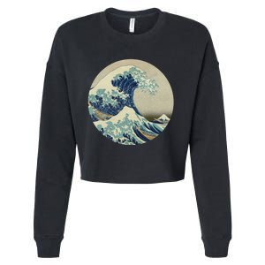 Hokusai Kaiju Cropped Pullover Crew