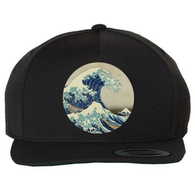 Hokusai Kaiju Wool Snapback Cap