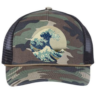 Hokusai Kaiju Retro Rope Trucker Hat Cap