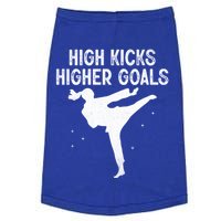 High Kicks Higher Goals Taekwondo Martial Arts Tkd Gift Doggie Tank