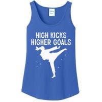 High Kicks Higher Goals Taekwondo Martial Arts Tkd Gift Ladies Essential Tank