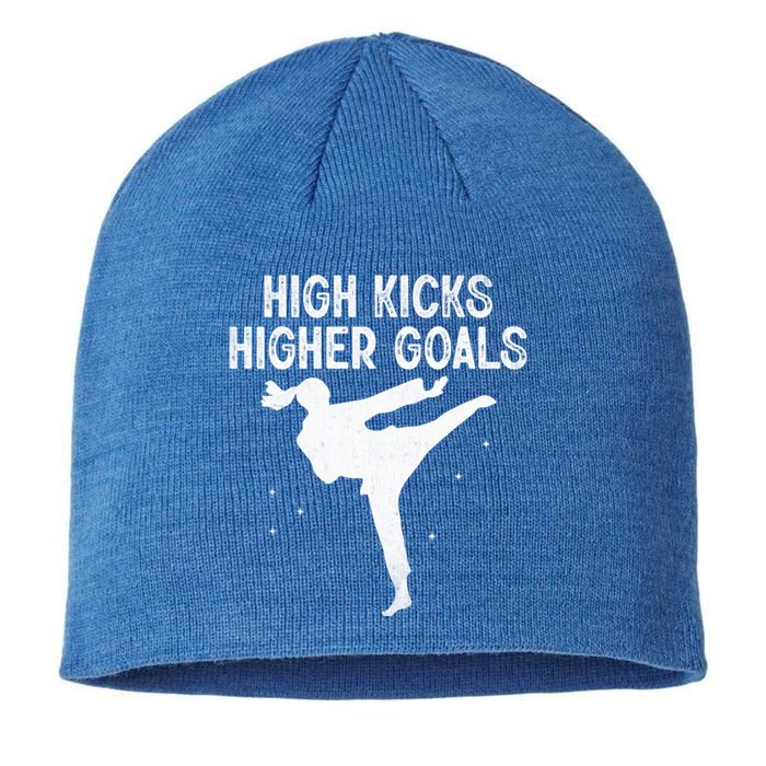 High Kicks Higher Goals Taekwondo Martial Arts Tkd Gift Sustainable Beanie