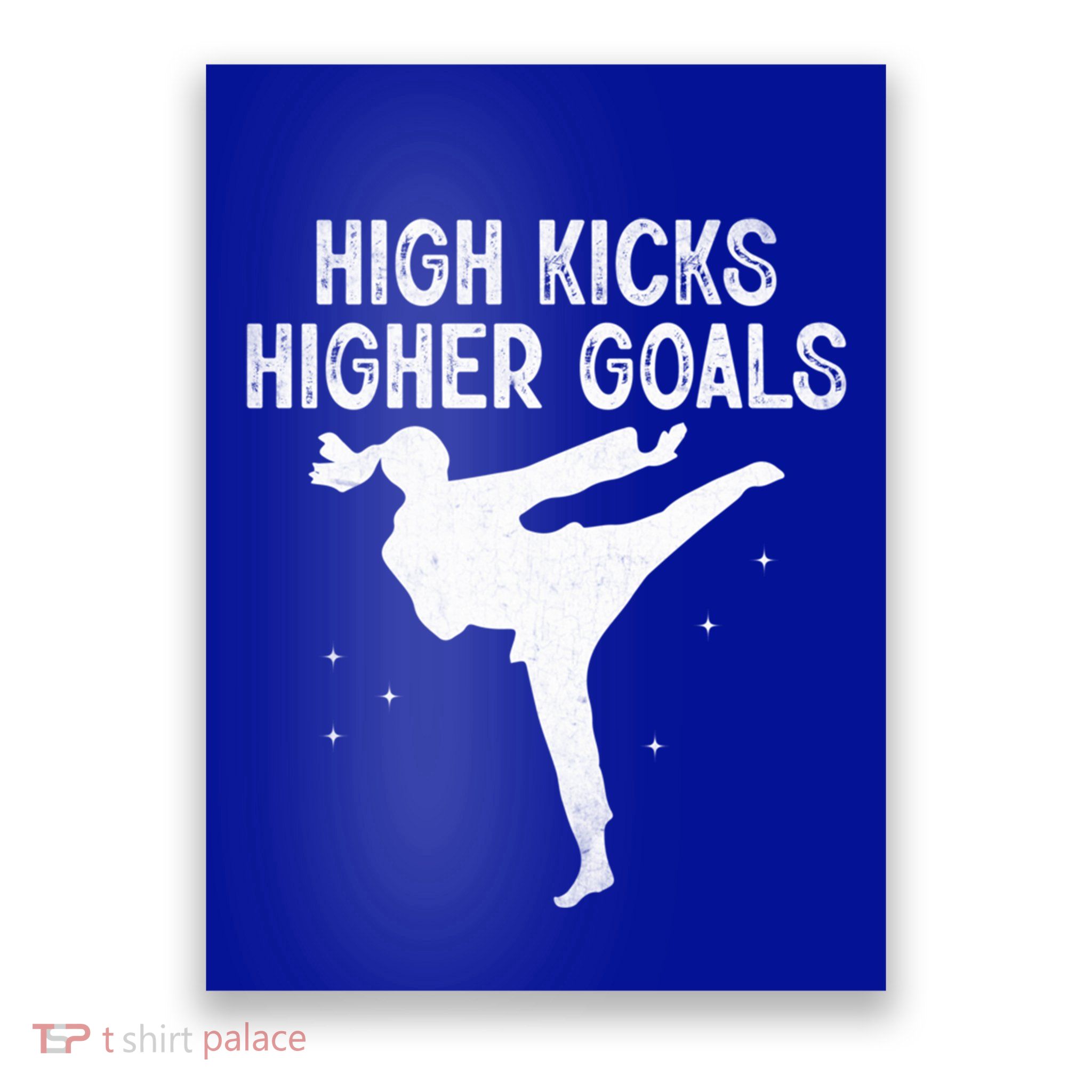 High Kicks Higher Goals Taekwondo Martial Arts Tkd Gift Poster
