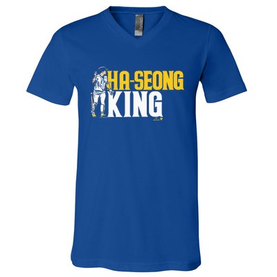 Haseong Kim Haseong King San Diego Baseball V-Neck T-Shirt